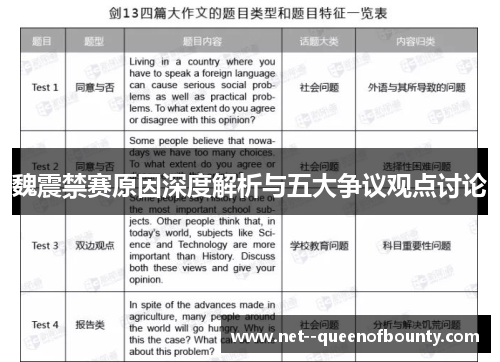 魏震禁赛原因深度解析与五大争议观点讨论
